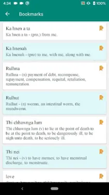 Eng-Mizo Dictionary android App screenshot 3